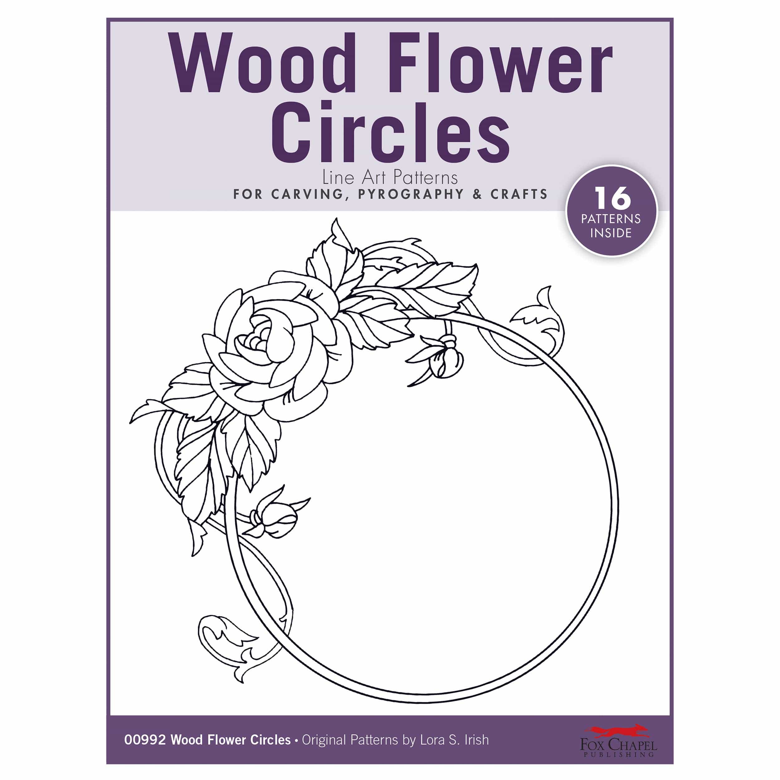 Wood Flower Circles Pattern Pack By Lora S. Irish