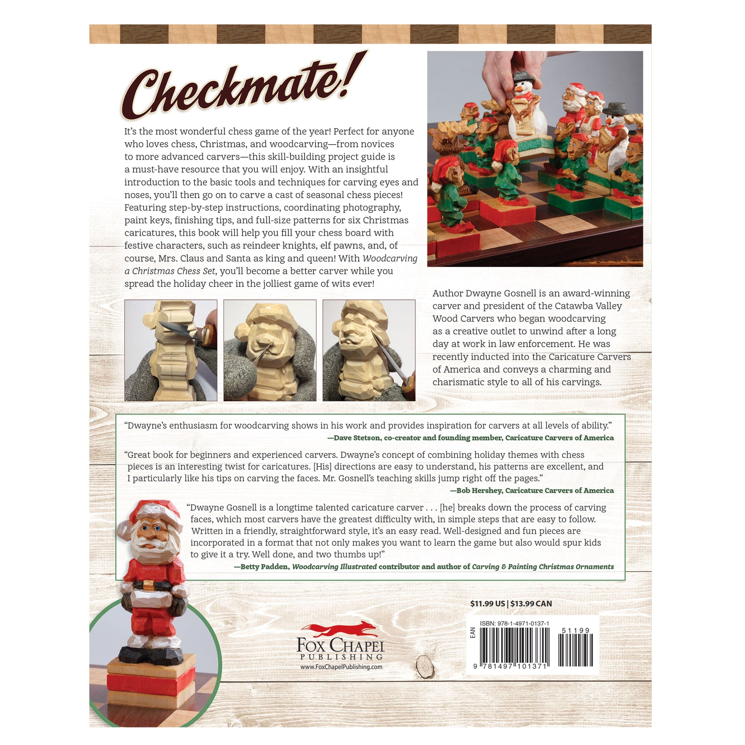 Woodcarving a Christmas Chess Set - Image 2