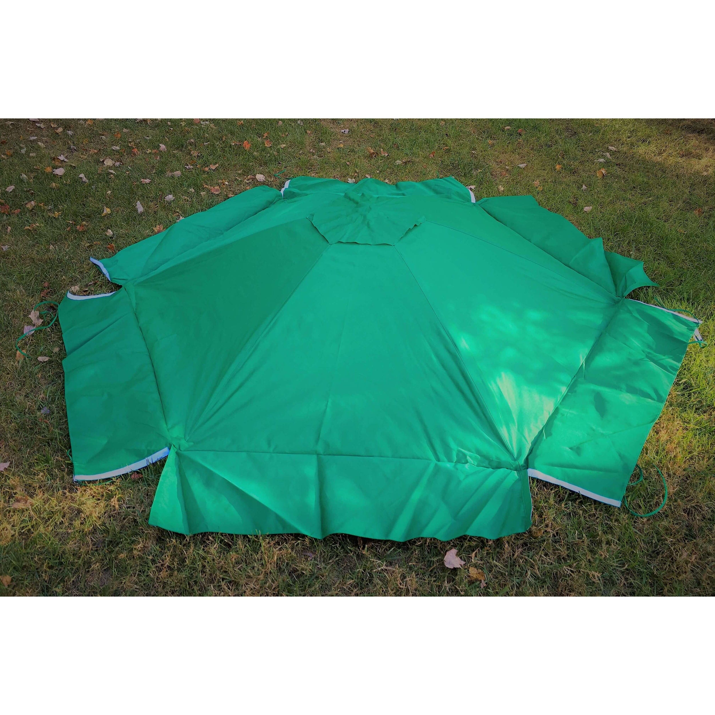 Classic Sienna 7' x 8' x 11 " Composite Hexagon Sandbox Kit with Collapsible Cover - 2" profile - Image 7