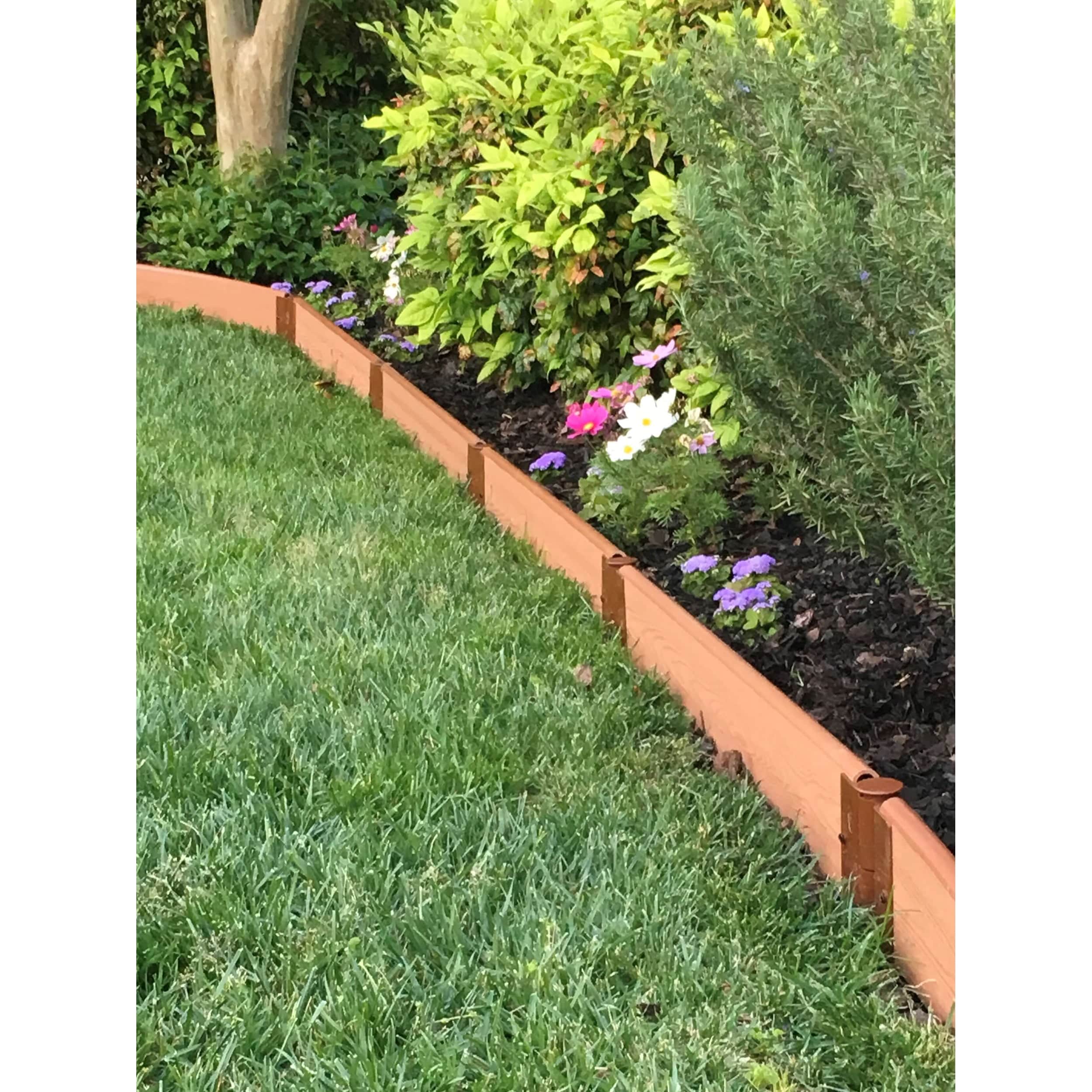 Classic Sienna Straight Landscape Edging Kit 16' - 1" profile - Image 3