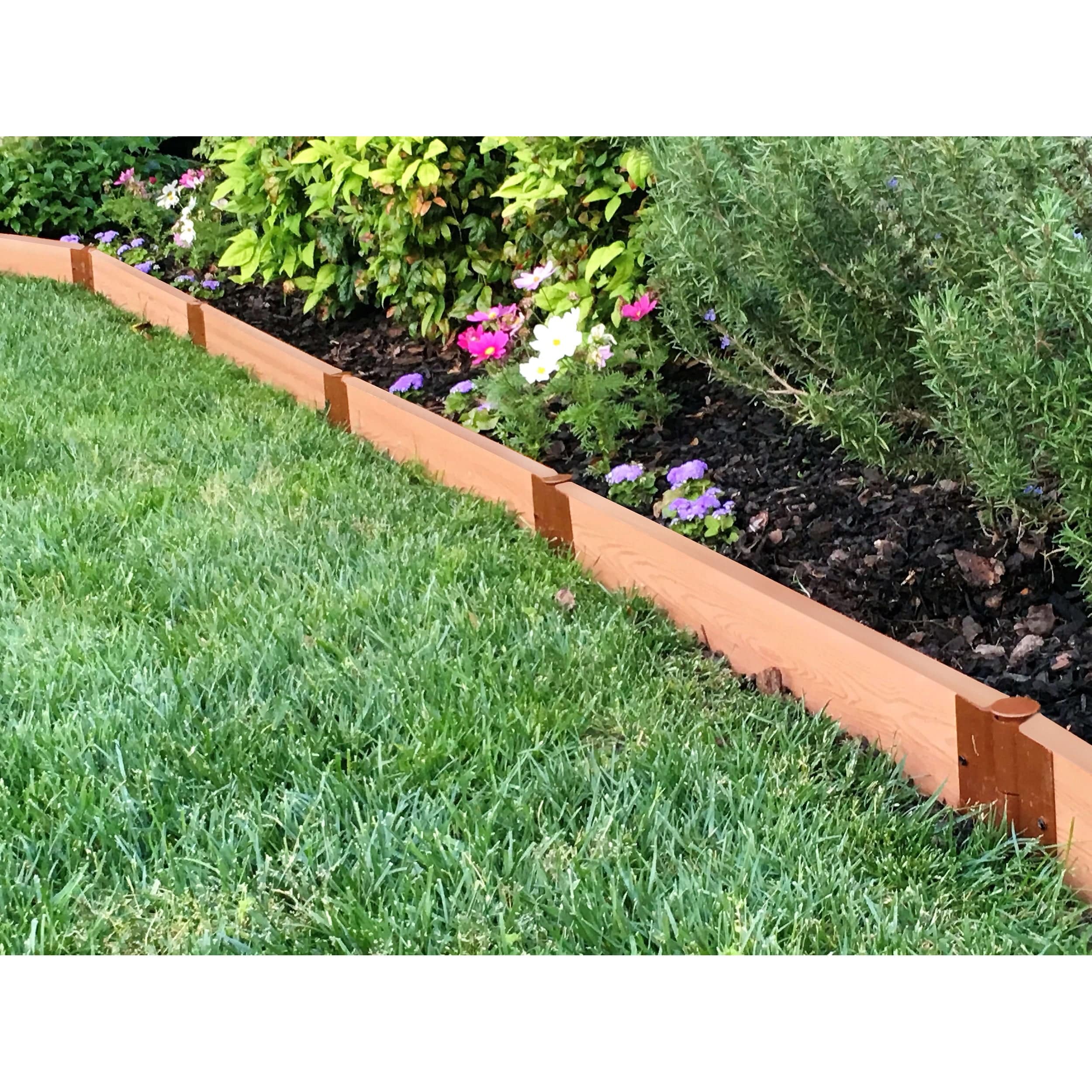 Classic Sienna Straight Landscape Edging Kit 16' - 2" profile - Image 2