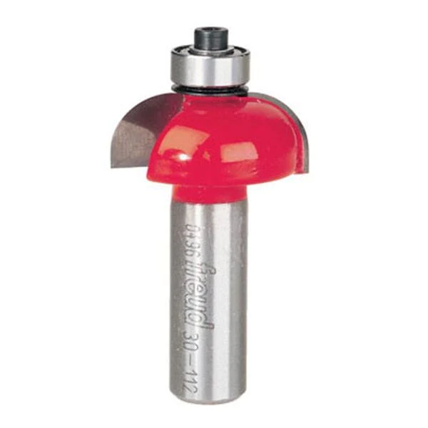 30-112 Cove Router Bit 1/2" SH 1-1/4" D 1/2" CL 1/2" R