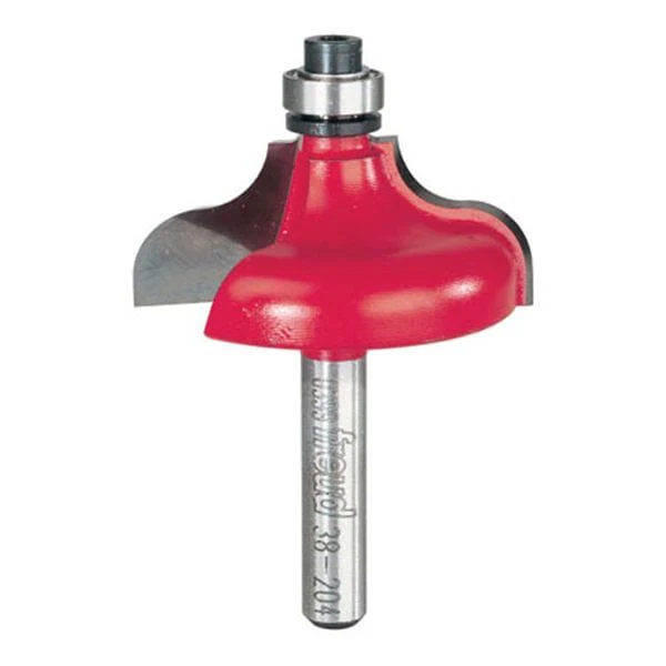 38-204 Ogee Router Bit with Fillet 1/4" Shank 1-1/2" D 5/8" CL 1/4" R