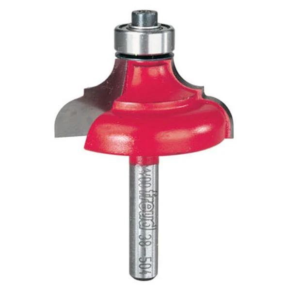 38-504 Classical Bold Cove And Round Router Bit 1/4" SH 1-1/2" D 11/16" CL 1/4" R