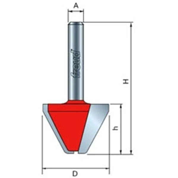 60 Degree Lettering Router Bit - 3/4" CL - Image 2