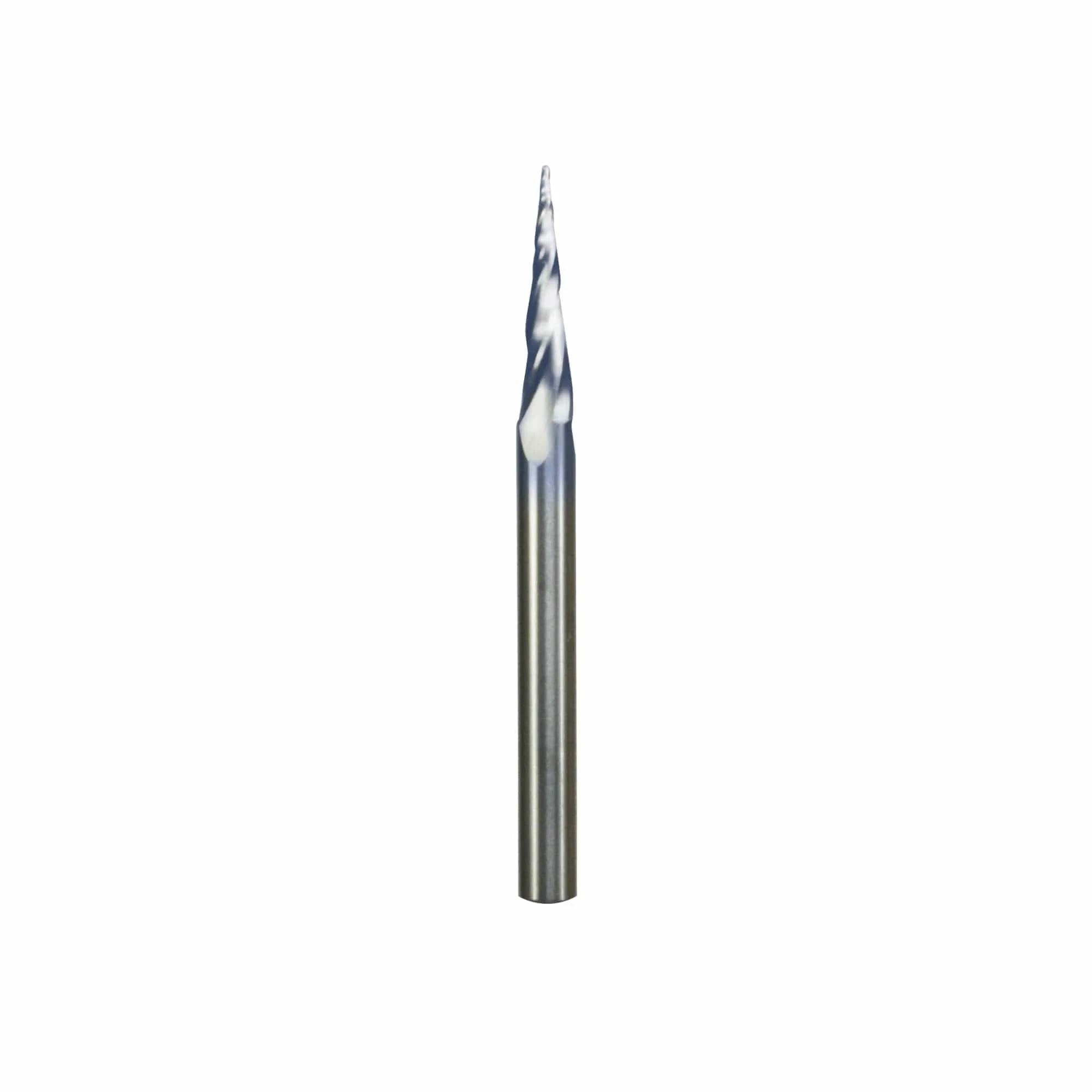 Tapered Ball Tip CNC Carving Router Bit - 1/4" SH 3" OL - Image 2