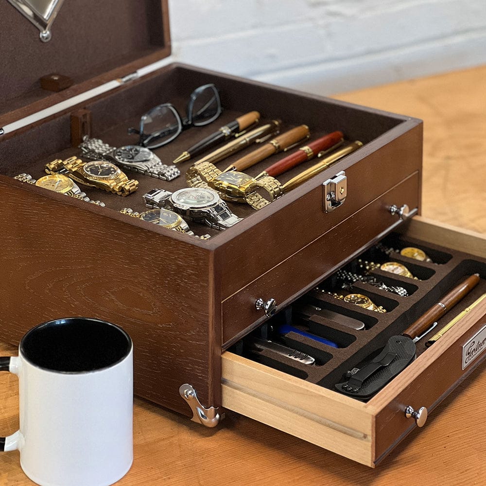 2-Drawer EDC Chest - Dark Oak - Image 4