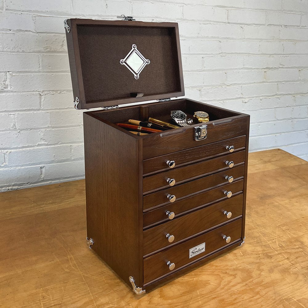 6-Drawer Collector's Chest - Dark Oak - Image 4