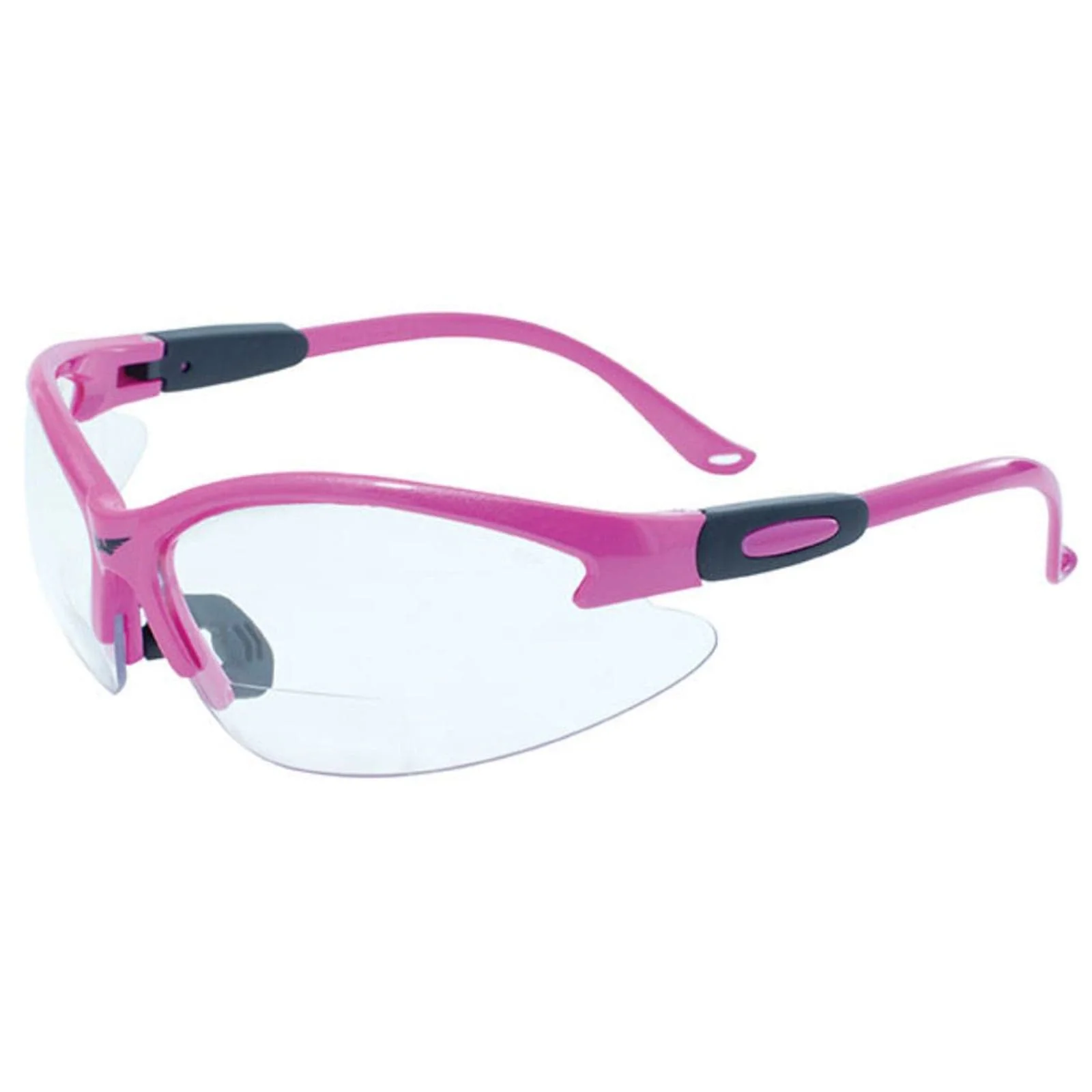 Cougar Pink Frame +1.5 Clear Anti- Fog Bifocal Safety Lenses