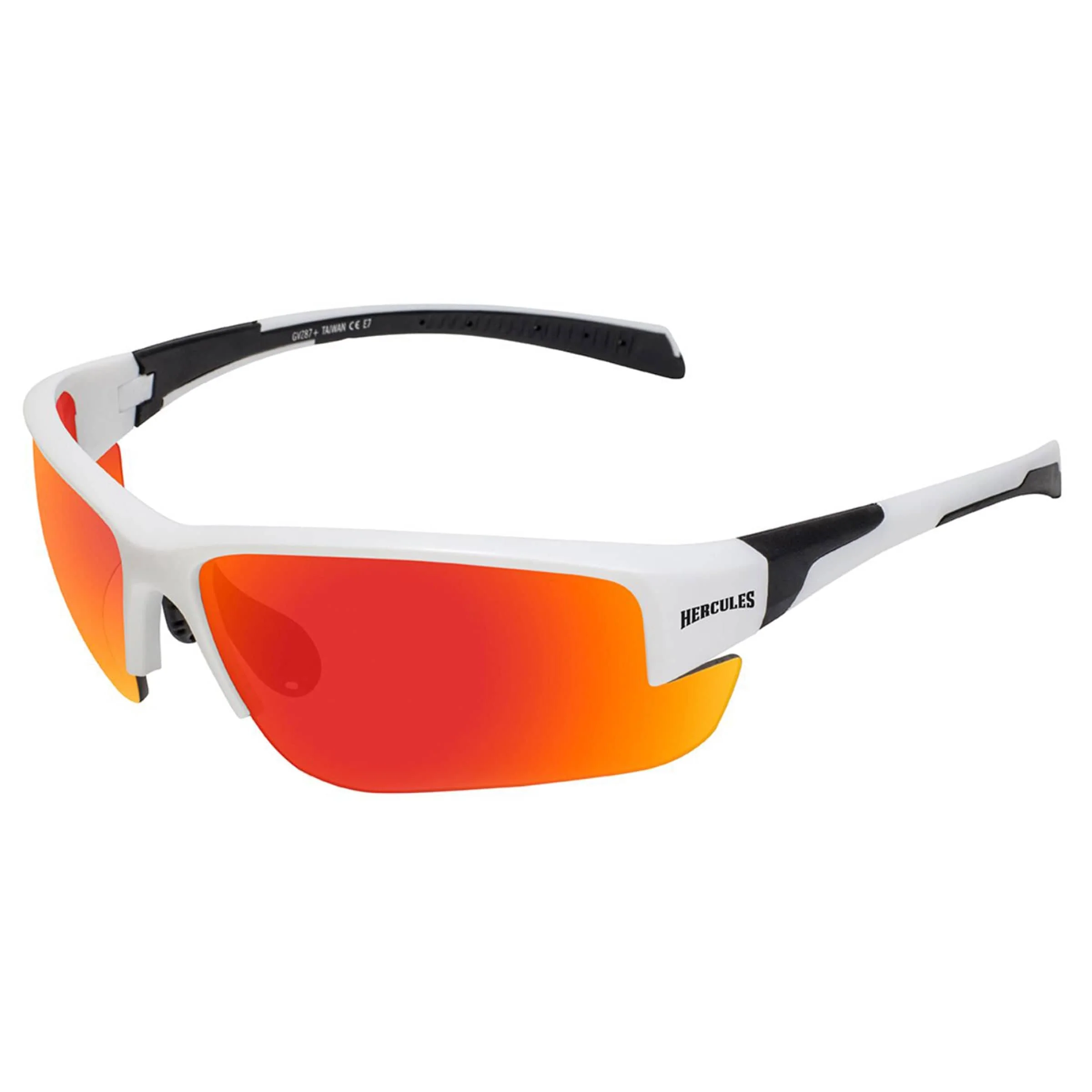 Hercules 7 White Frame Red G-Tech Safety Lenses
