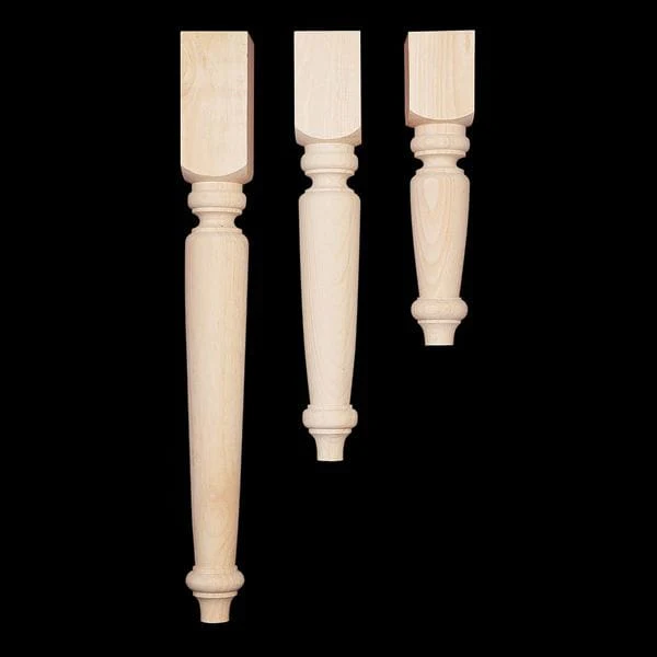 Butcher Block Style Table Leg - Pine - Image 3