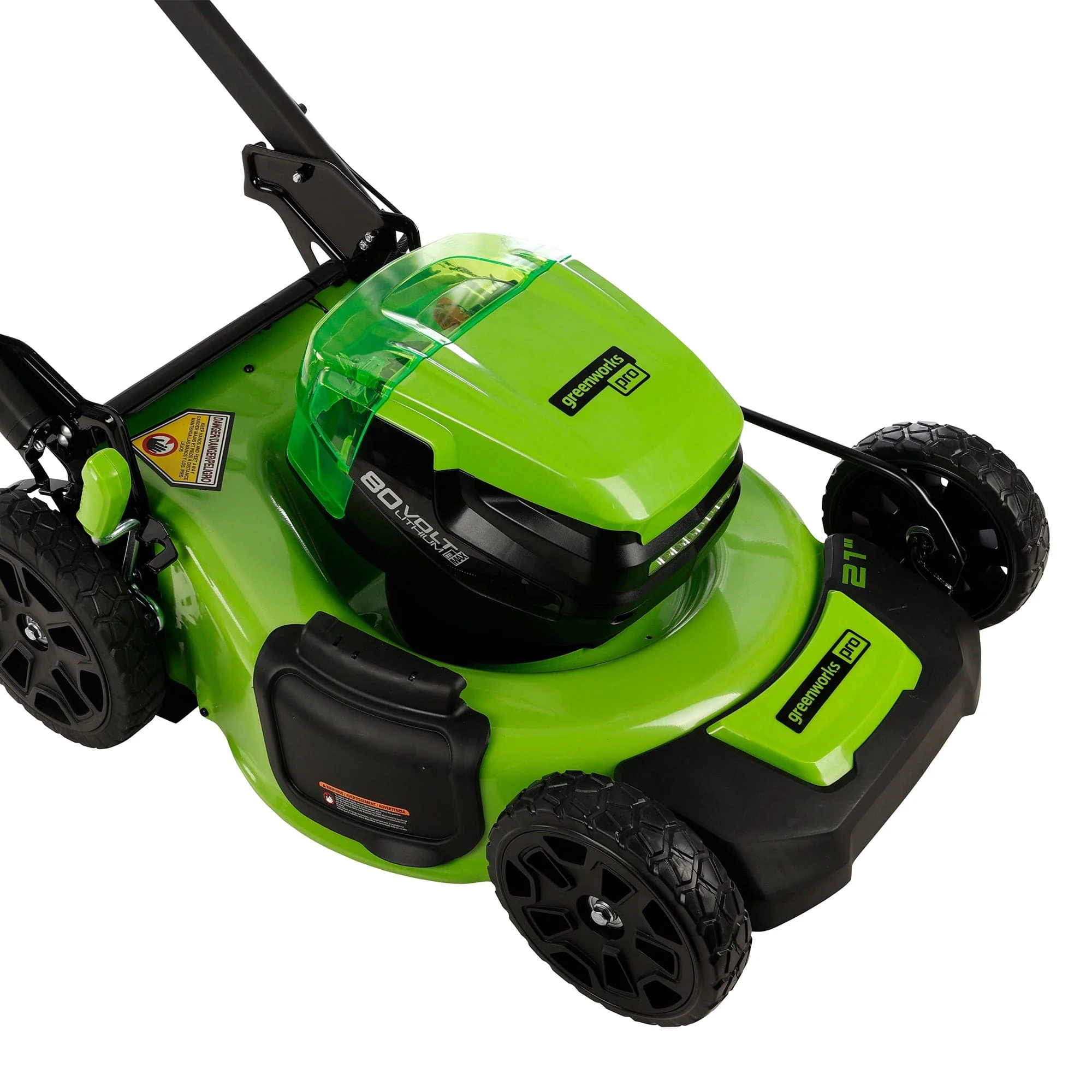 21" Push Mower, Dual Battery Ports with 4.0 Ah Battery and 4A Rapid Charger - Image 2
