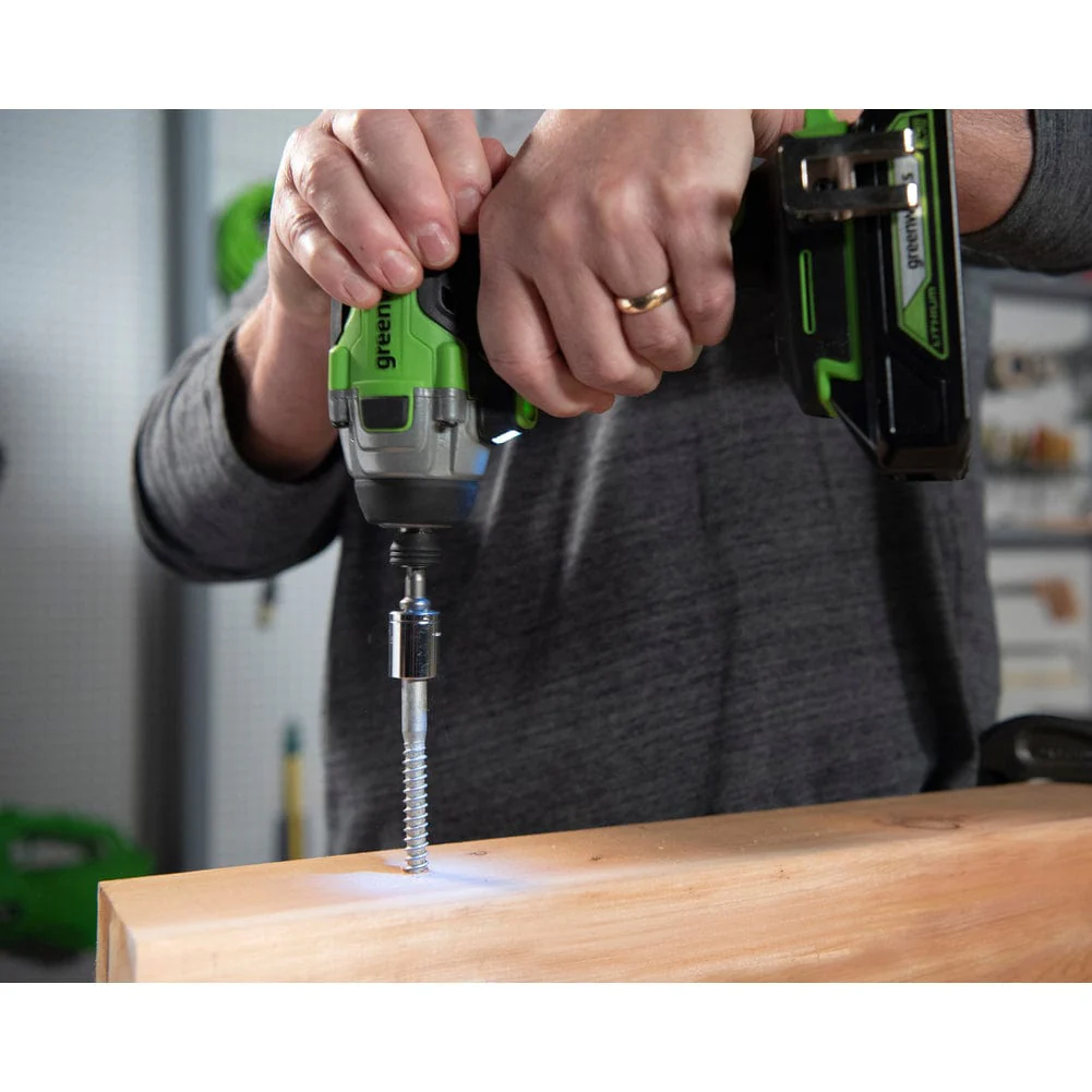 GW 24V BL Drill / Impact Driver with Two 2AH Batteries and Charger - Image 3
