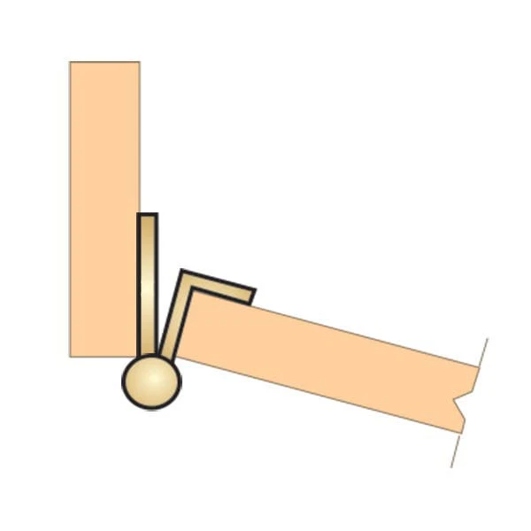 Non-Mortise Wrap Hinge with Finial - Image 15