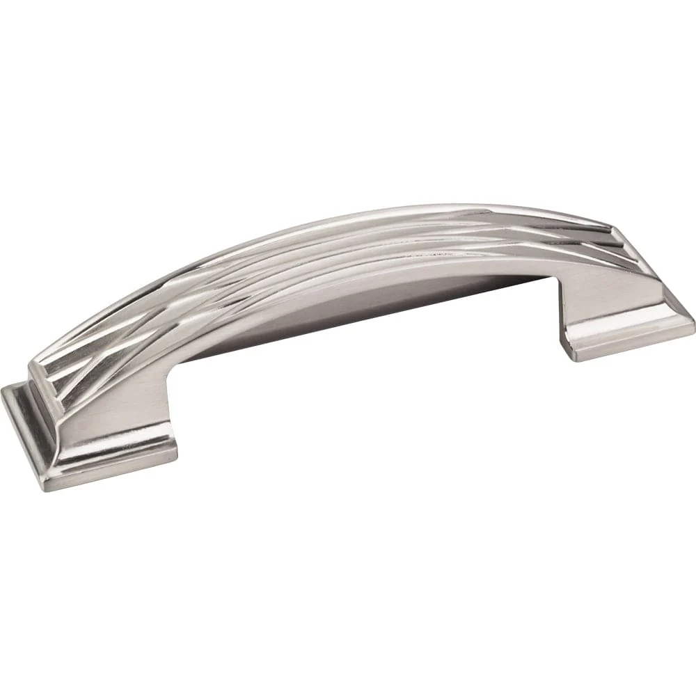 Aberdeen Lined Cup Pull, 96 mm C/C, Satin Nickel - Image 2