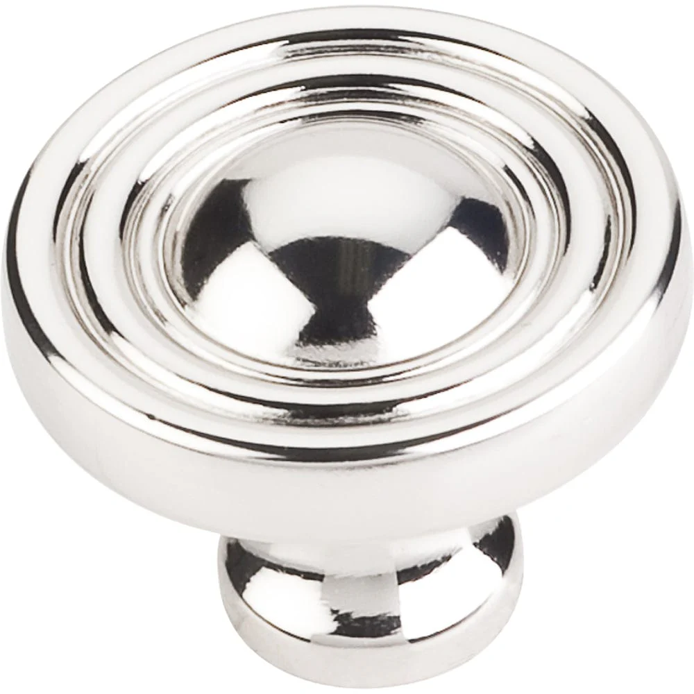 Bella Round Knob, 1-3/8" Dia.,  Polished Nickel - Image 2