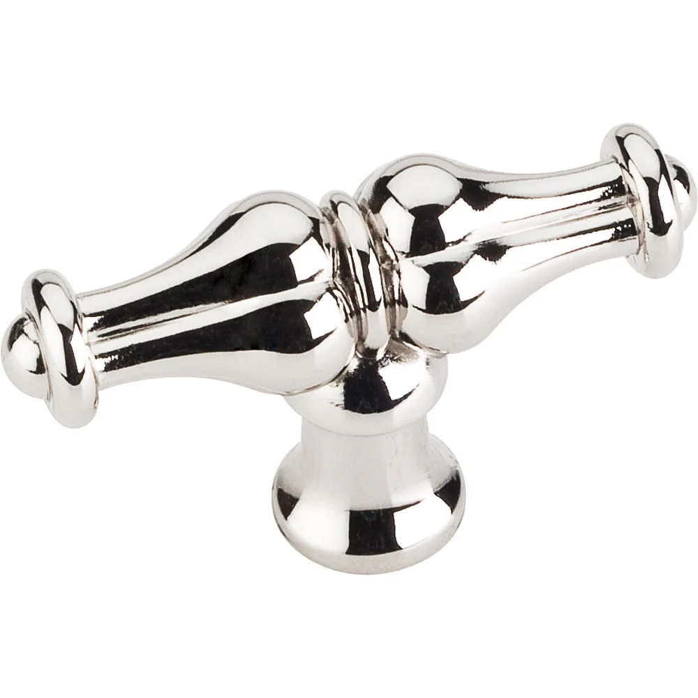 Bella "T" Knob, 2-1/4" O.L., Polished Nickel - Image 2