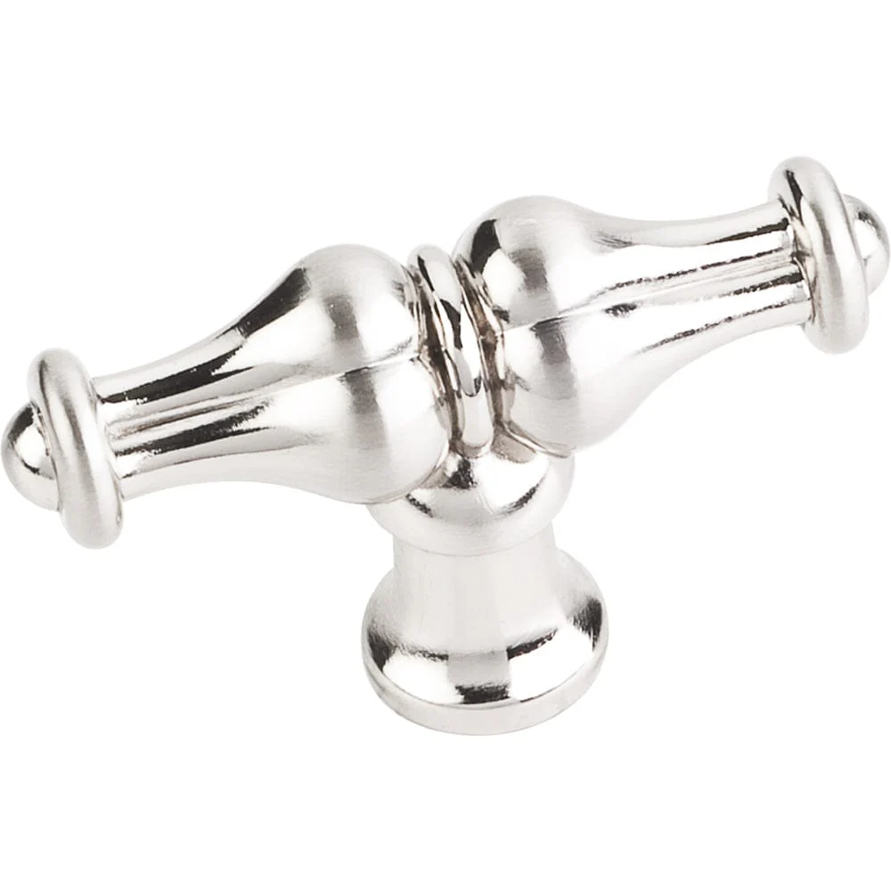 Bella "T" Knob, 2-1/4" O.L., Satin Nickel