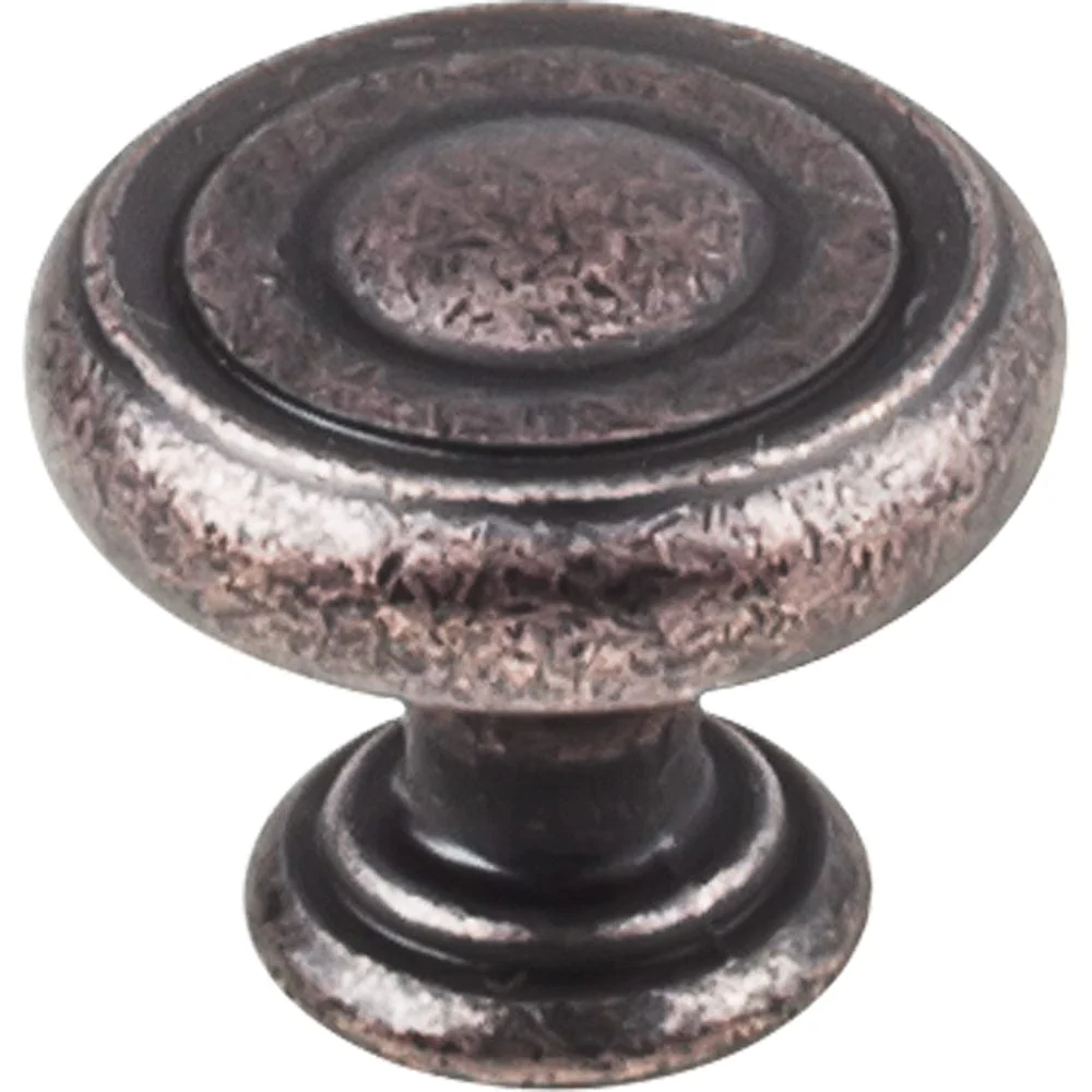 Bremen 1 Knob, 1-1/4" Dia., Distressed Oil Rubbed Bronze - Image 2