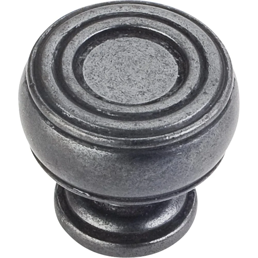 Bremen 2 Barrel Knob, 1-3/16" Dia., Gun Metal