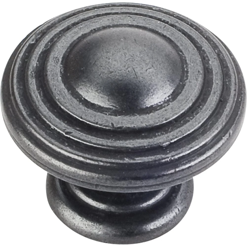 Bremen 2 Stacked Knob, 1-1/4" Dia., Gun Metal