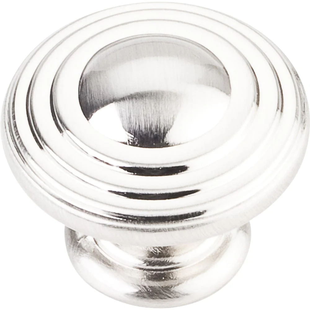 Bremen 2 Stacked Knob, 1-1/4" Dia., Satin Nickel - Image 2