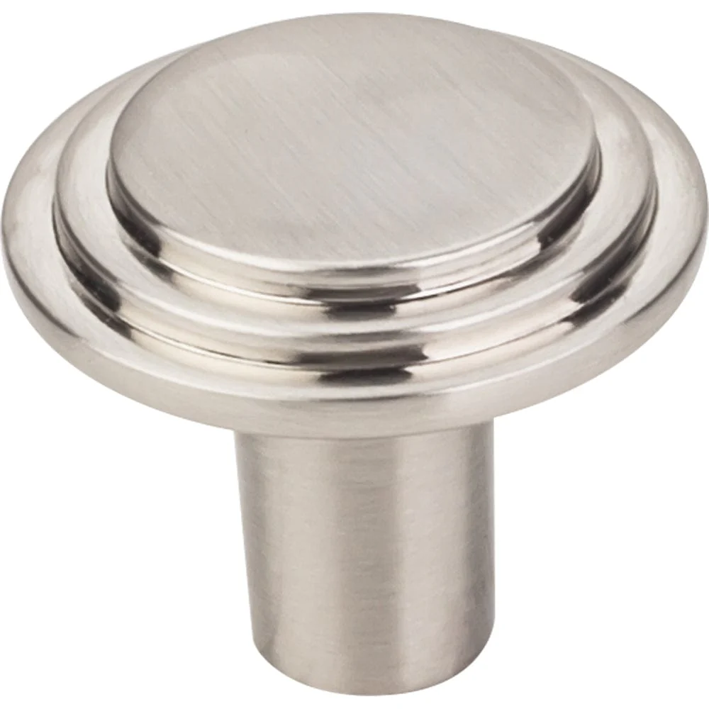 Calloway Large Knob, 1-1/4" Dia., Satin Nickel