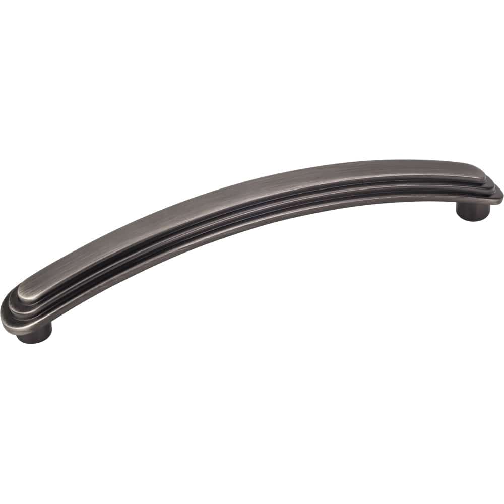 Calloway Rounded Stepped Pull, 128 mm C/C, Brushed Pewter - Image 2