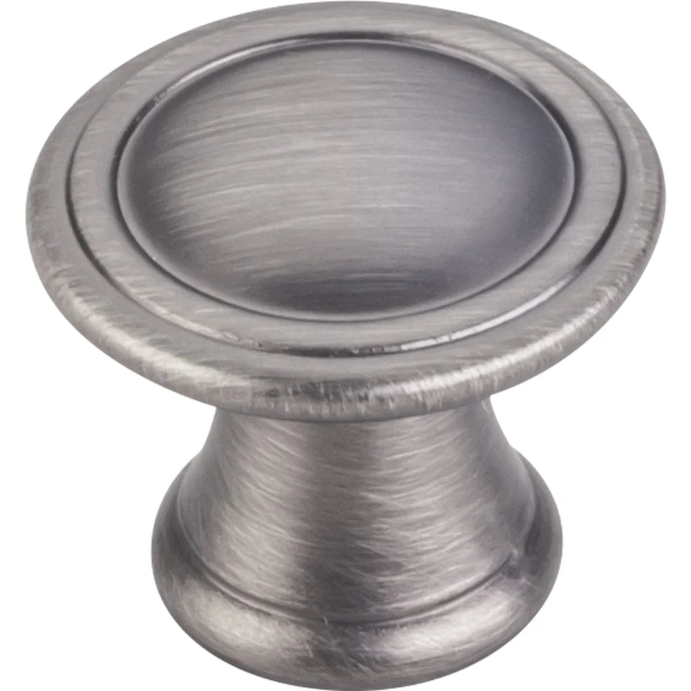 Chesapeake Knob, 1-3/16" Dia., Brushed Pewter