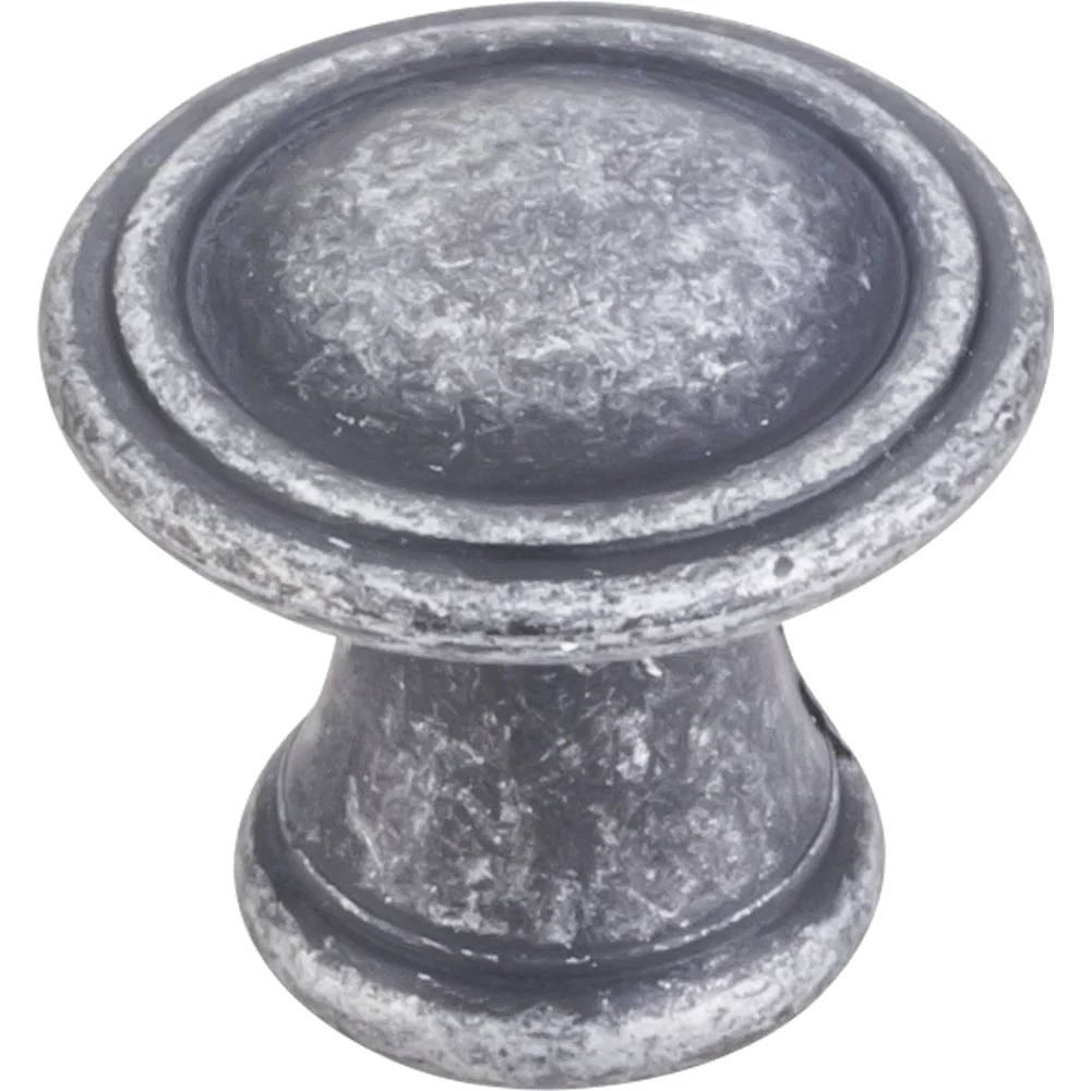 Chesapeake Knob, 1-3/16" Dia.,  Distressed Antique Silver - Image 2