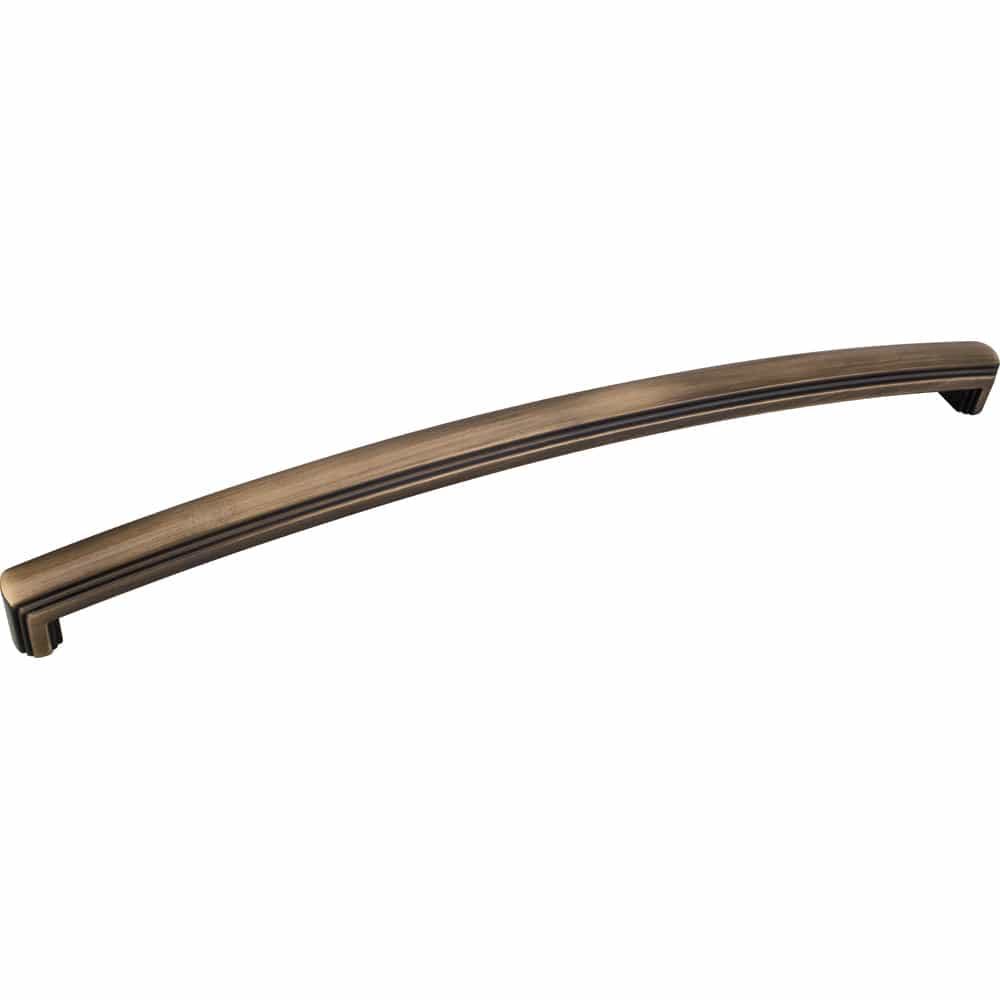 Delgado Appliance Handle, 12" C/C, Antique Brushed Satin Brass - Image 2