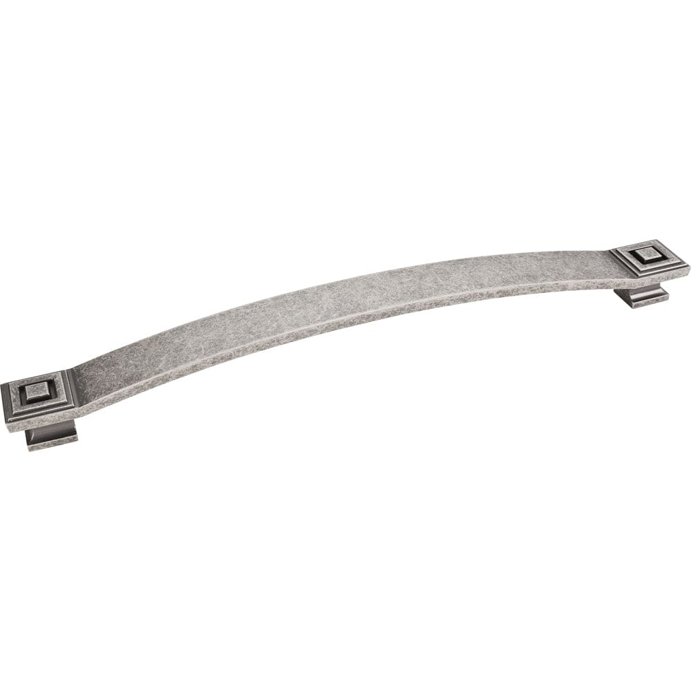Delmar Appliance Handle, 12" C/C, Distressed Pewter