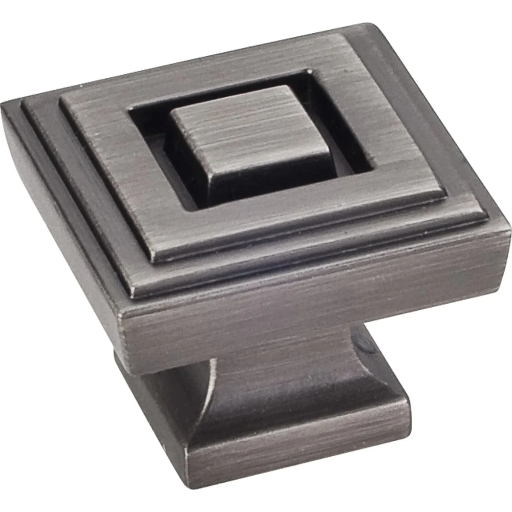 Delmar Large Knob, 1-1/4" O.L., Brushed Pewter - Image 2