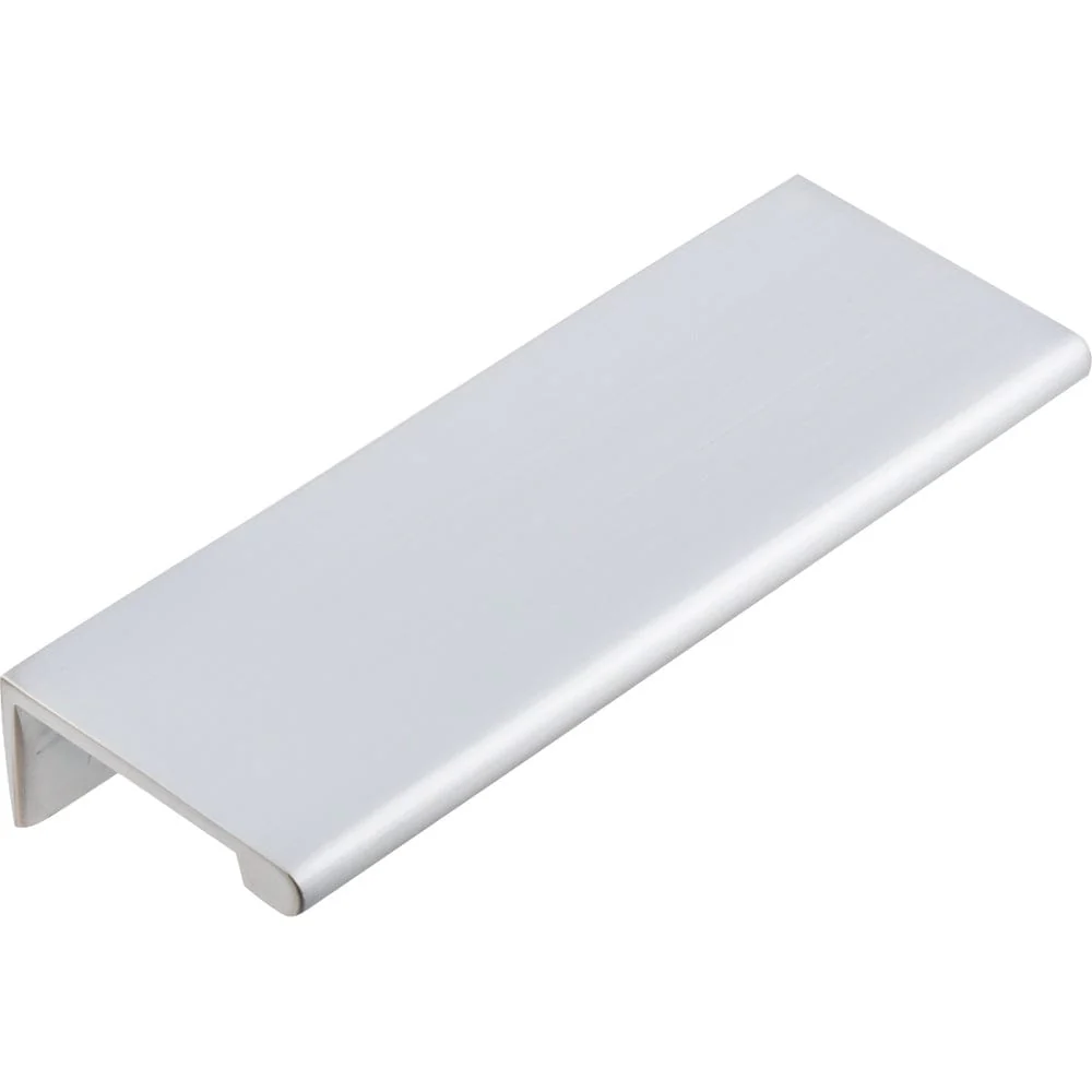 Edgefield Tab Pull, 76 mm C/C, Brushed Chrome