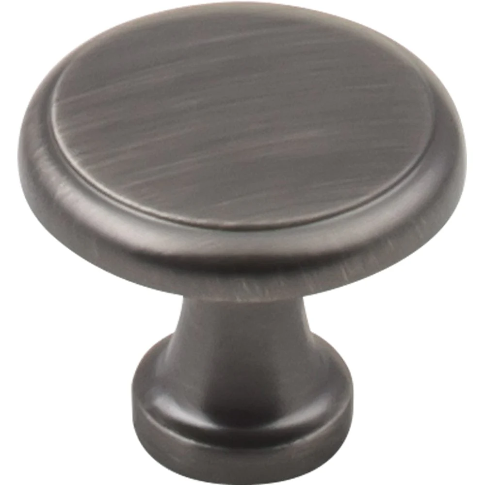 Gatsby Knob, 1-1/8" Dia., Finnish -Brushed Pewter - Image 2