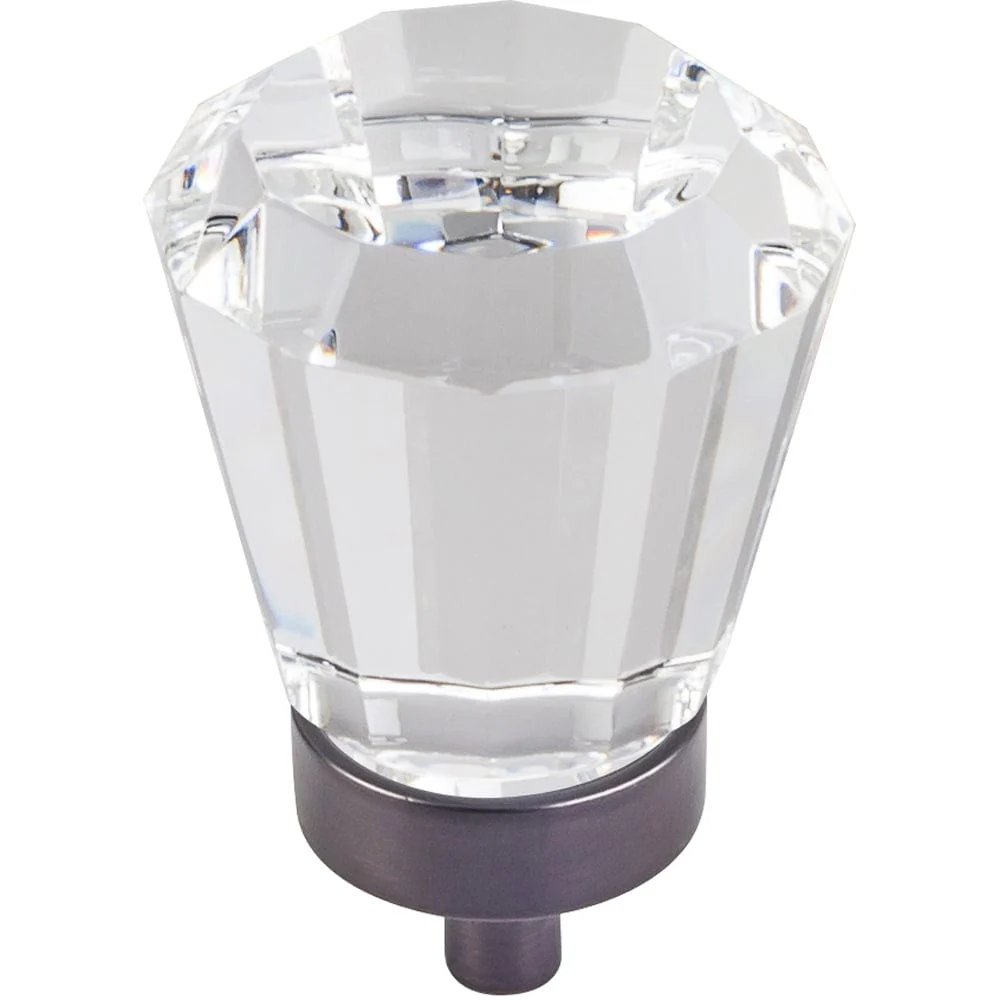 Harlow Large Tapered Glass Knob, 1-1/4" Dia., Brushed Oil Rubbed Bronze - Image 2