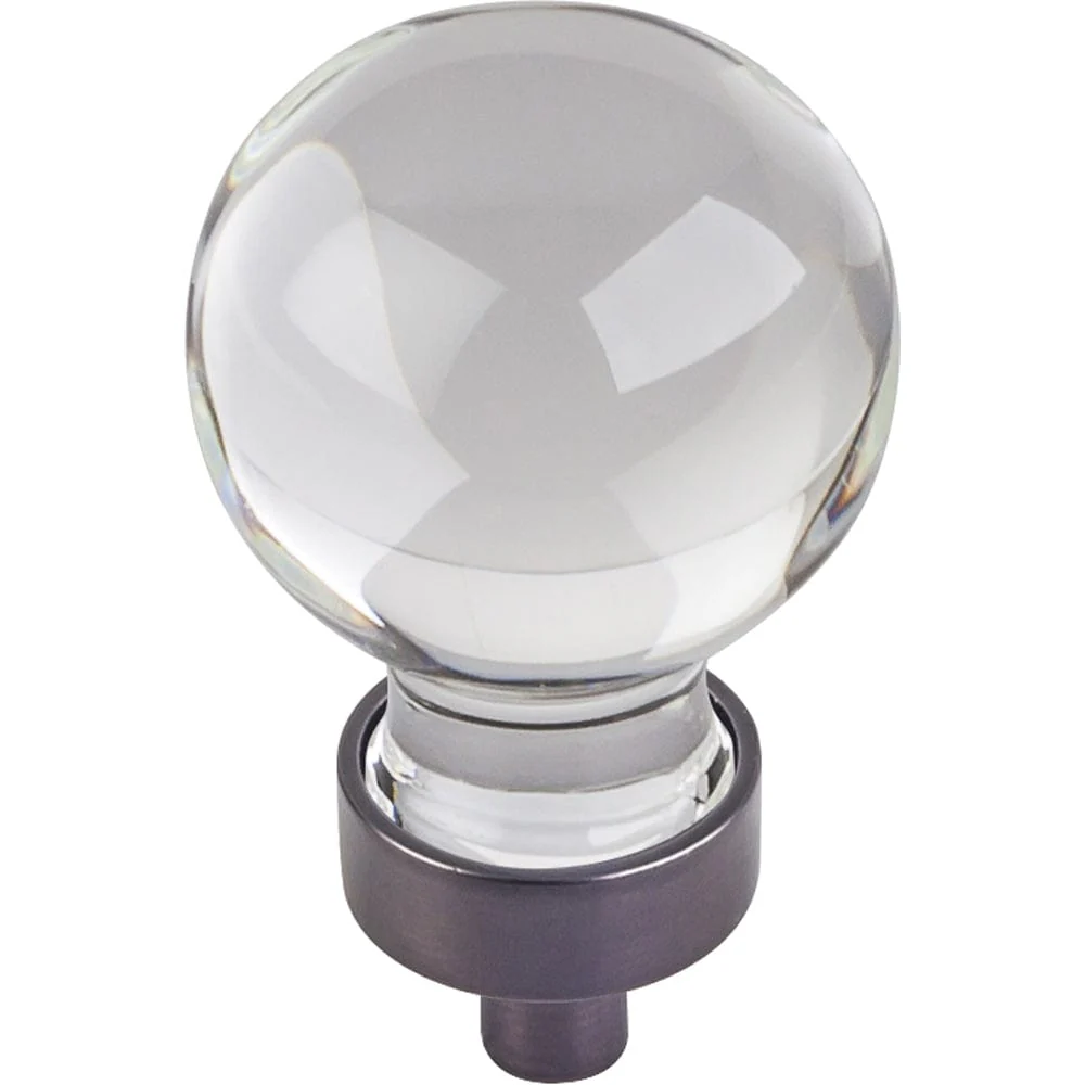 Harlow Small Sphere Glass Knob, 1-1/16" Dia Brushed Oil Rubbed Bronze - Image 2