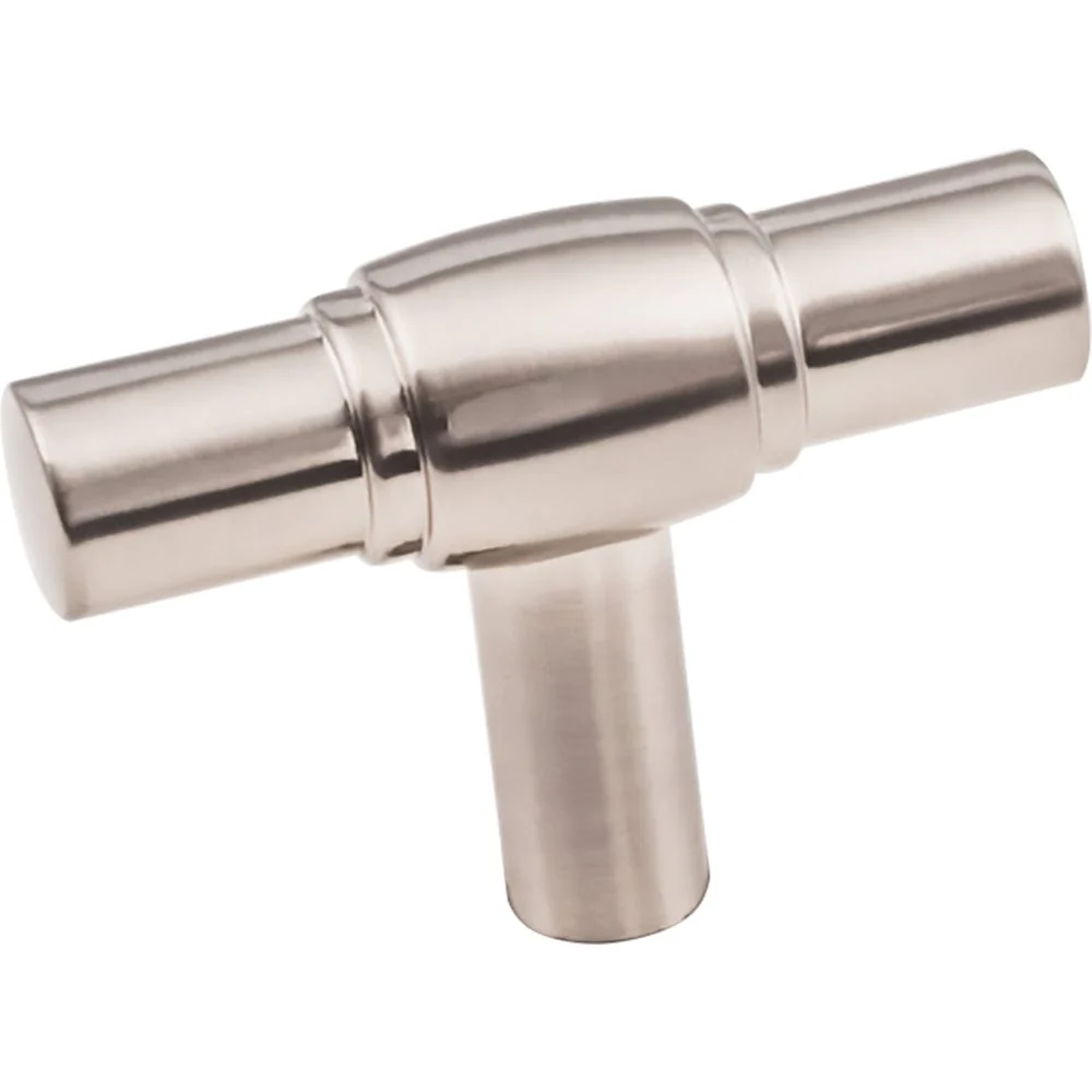 Hayworth "T" Knob, 2" O.L., Satin Nickel