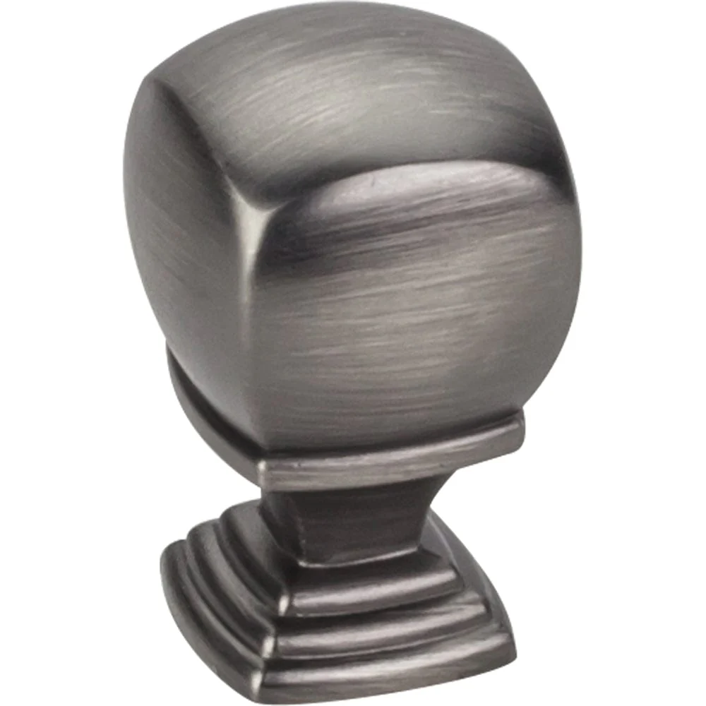 Katharine Knob, 7/8" O.L., Brushed Pewter
