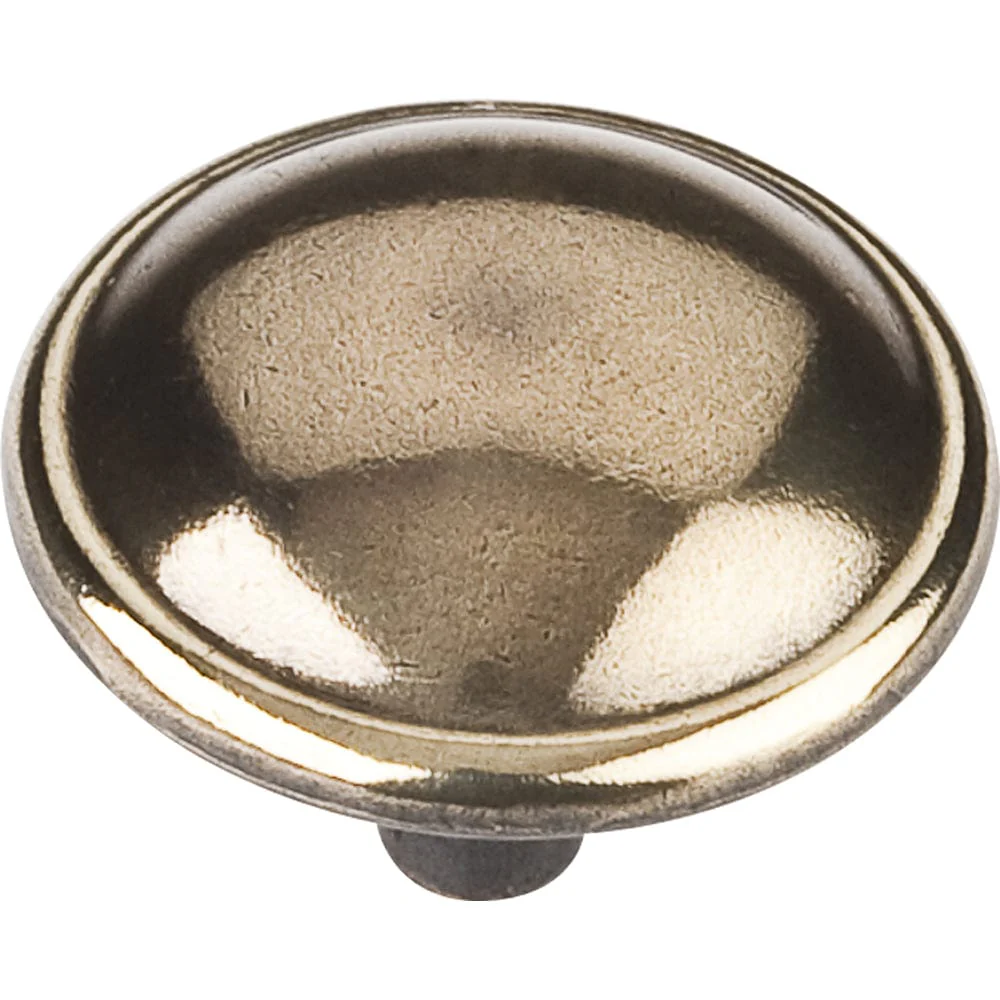 Kingsport Knob, 1-1/4" Dia., Brushed Antique Brass - Image 2