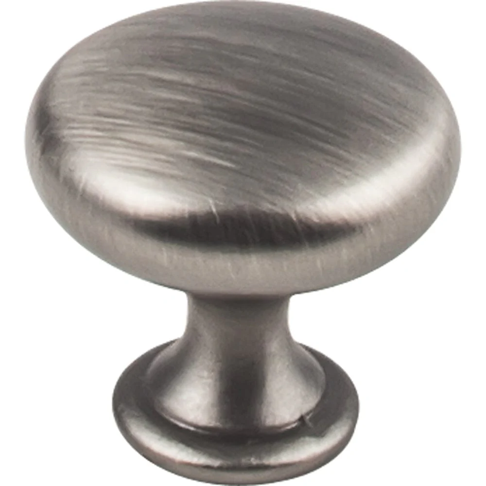 Madison Knob, 1-3/16" Dia., Brushed Pewter