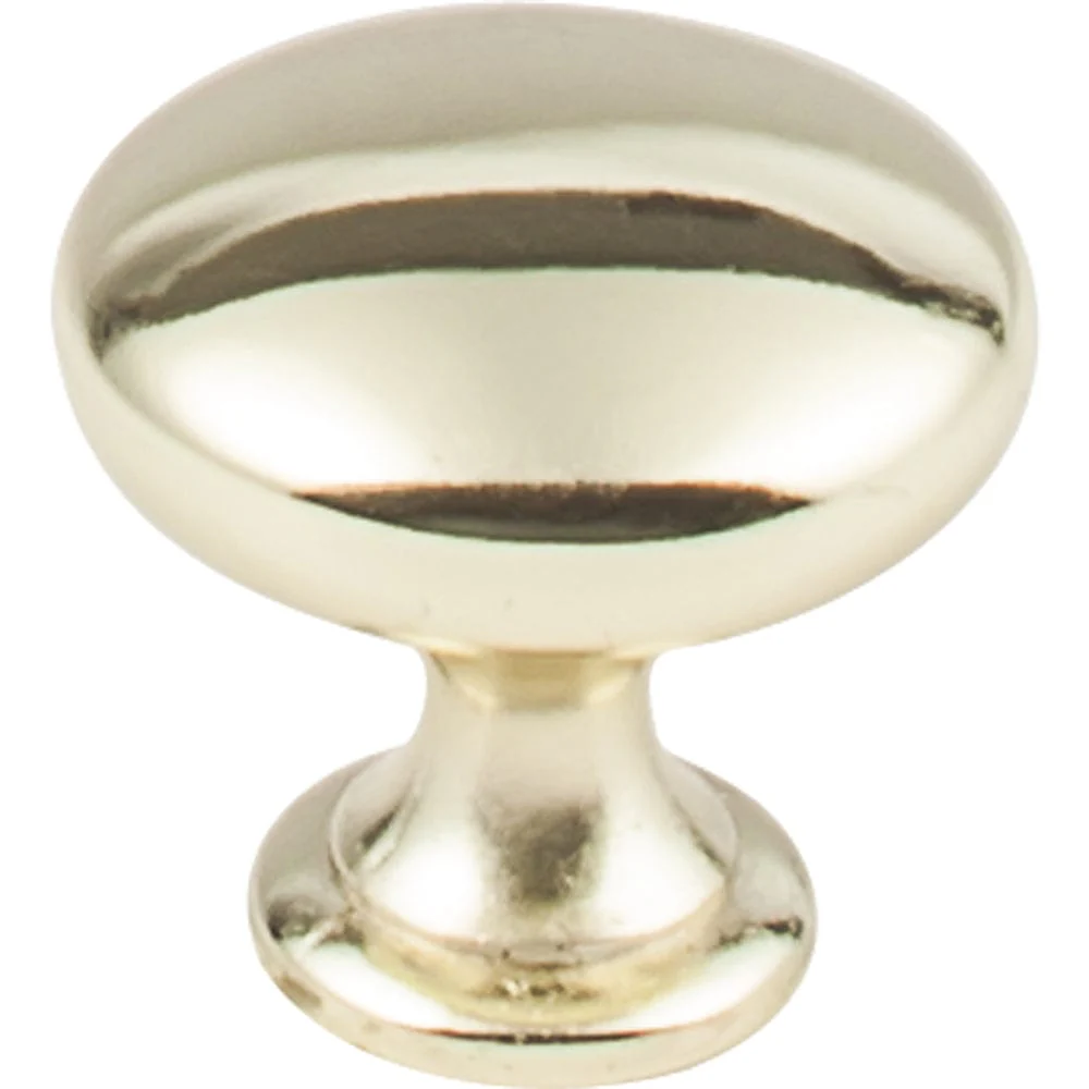 Madison Knob, 1-3/16" Dia., Polished Brass