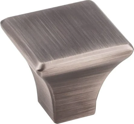 Marlo Knob, 1-1/8" O.L., Brushed Pewter