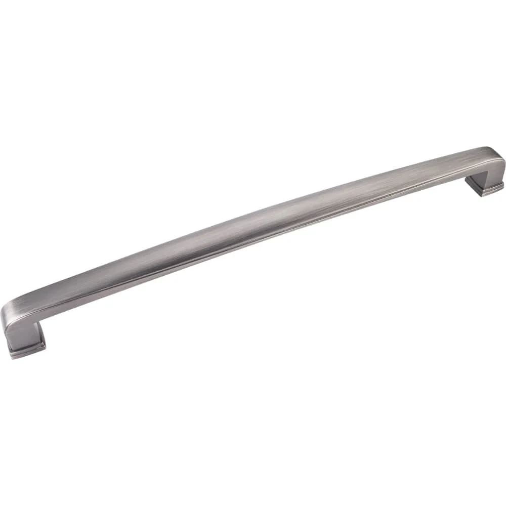 Milan 1 Appliance Handle, 12" C/C, Brushed Pewter
