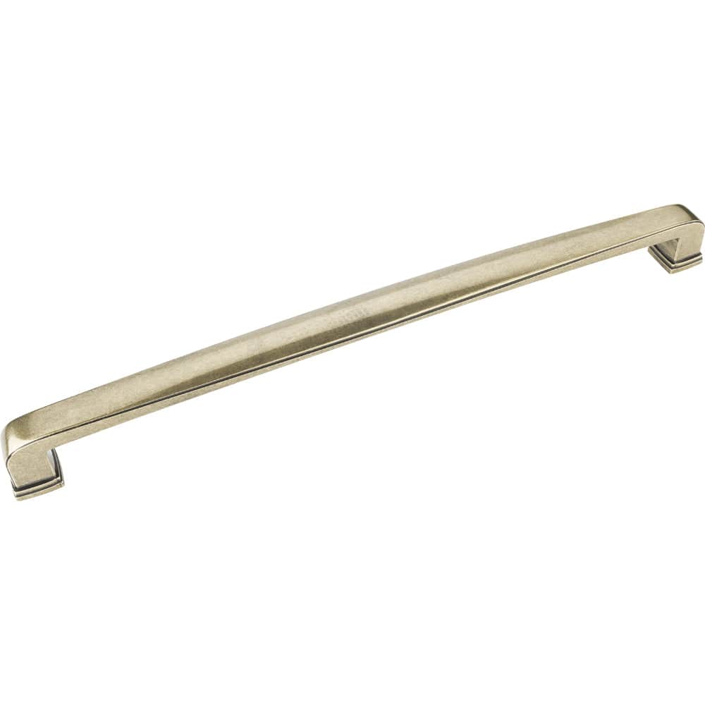 Milan 1 Appliance Handle, 12" C/C, Distressed Antique Brass