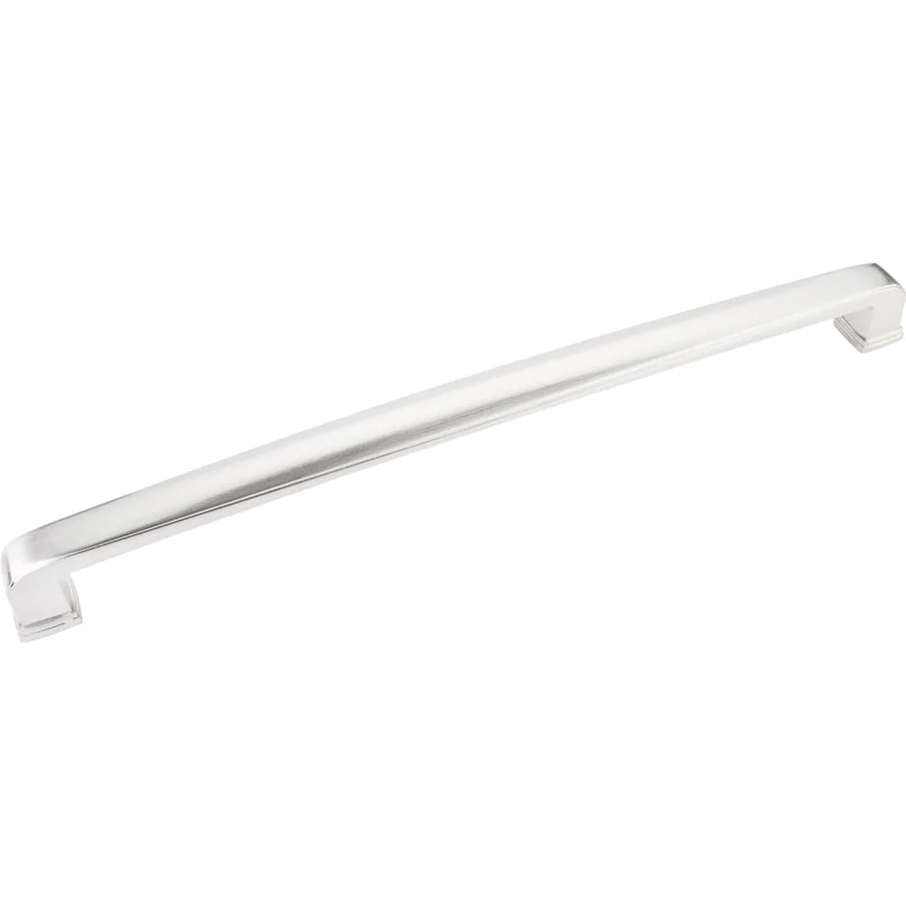 Milan 1 Plain Square Appliance Handle, 12" C/C, Satin Nickel - Image 2
