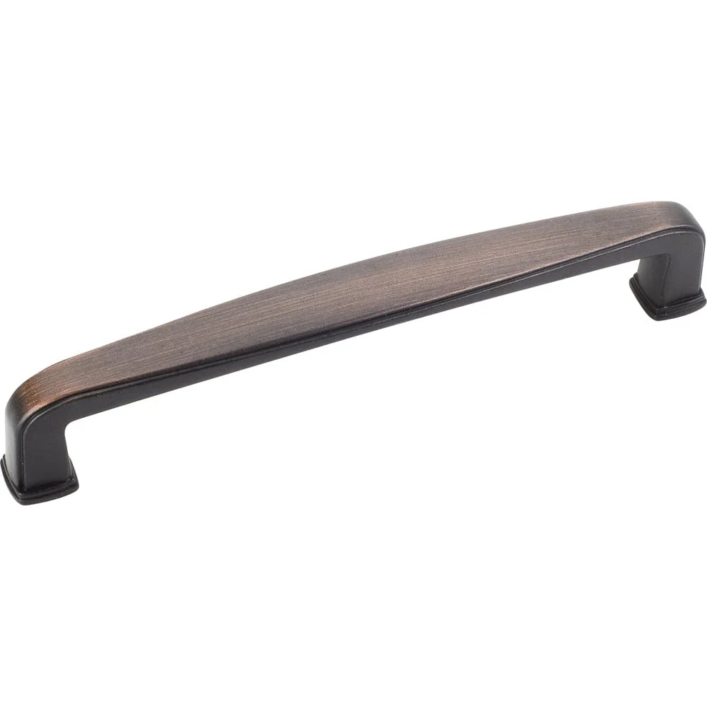 Milan 1 Plain Square Pull, 128 mm C/C, Brushed Oil Rubbed Bronze - Image 2