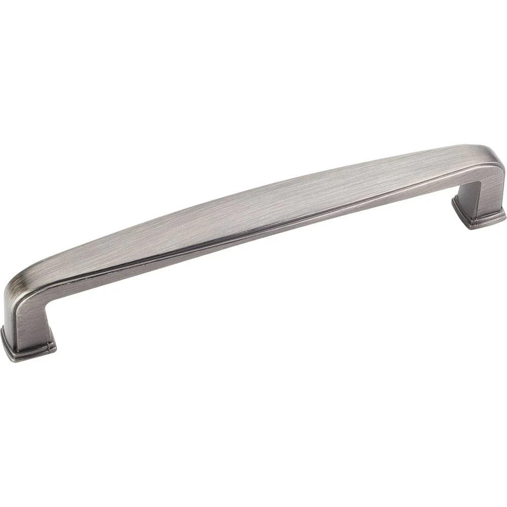 Milan 1 Plain Square Pull, 128 mm C/C, Brushed Pewter - Image 2