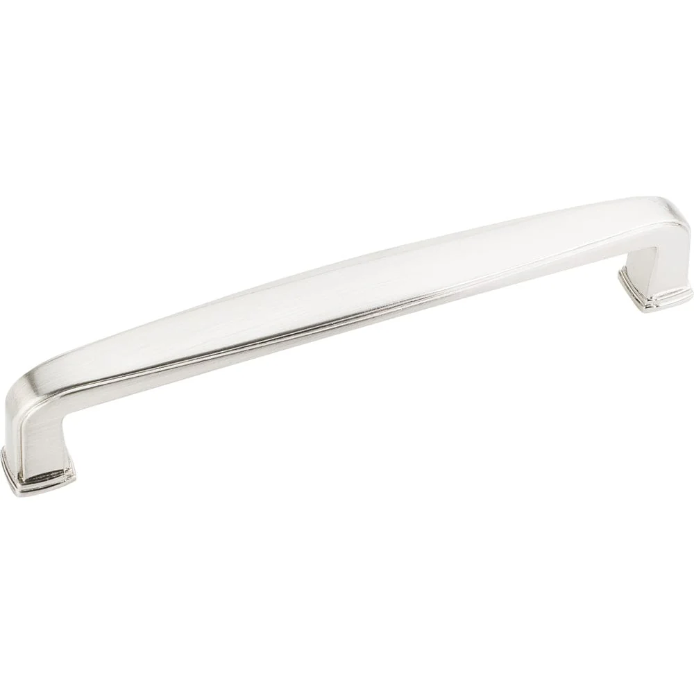 Milan 1 Plain Square Pull, 128 mm C/C, Satin Nickel