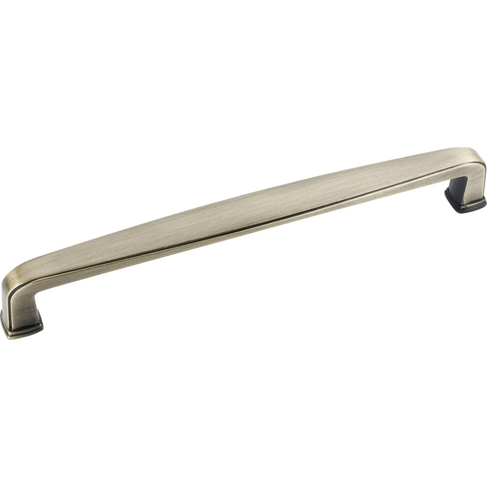 Milan 1 Plain Square Pull, 160 mm C/C, Brushed Antique Brass - Image 2